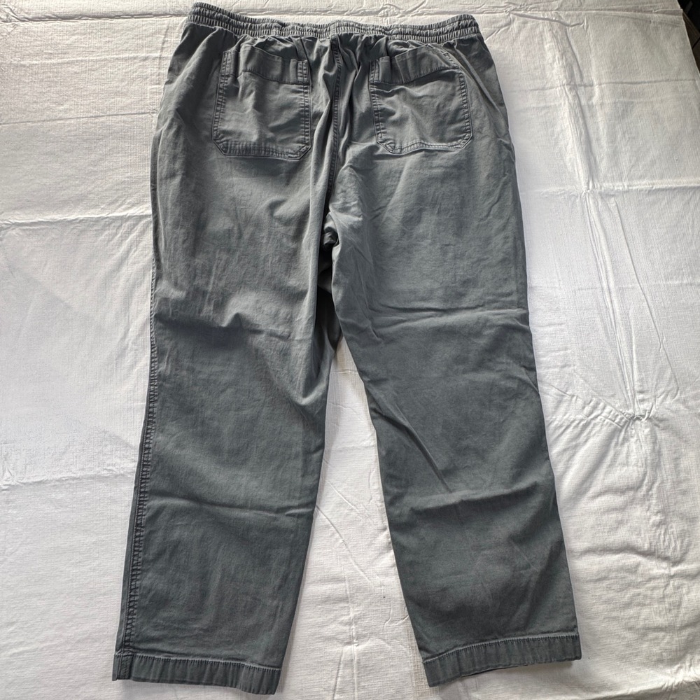 LL Bean Favorite Fit Elastic Waist Pants Gray Womens 18W - Picture 5 of 11